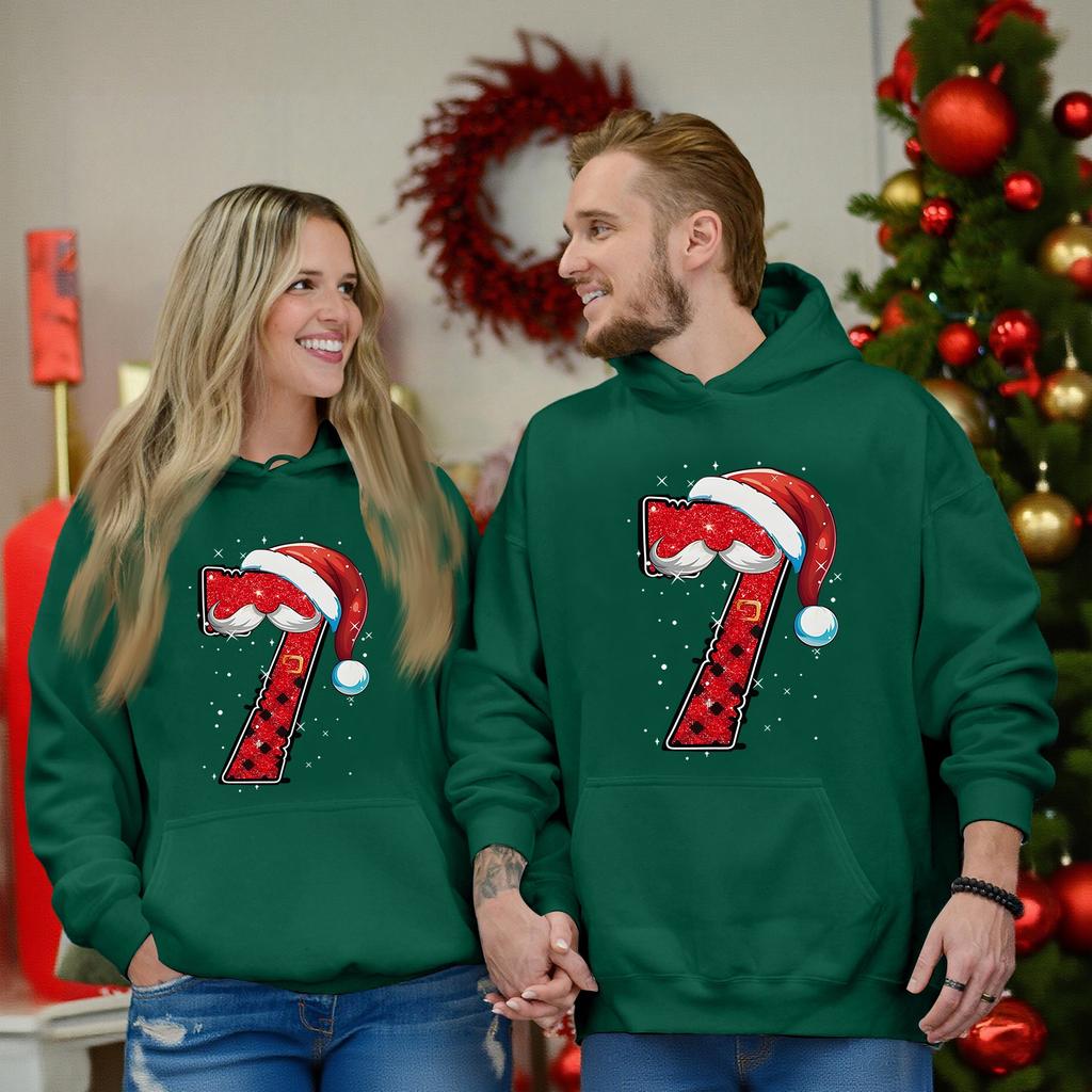 Modisches Freizeit-Outfit Trainingsanzug Langarm-Top Bedrucktes Kapuzensweatshirt Passendes Paare-Set Für Ihn Und Sie