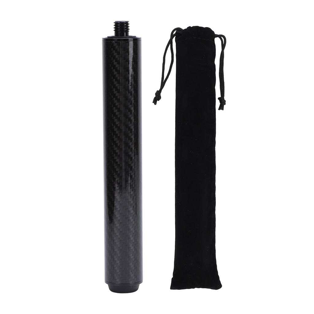 Pool Queue Verlängerung Carbon Fiber Professionelle 8 Zoll Billard Queue Extender mit Hinten Stecker für