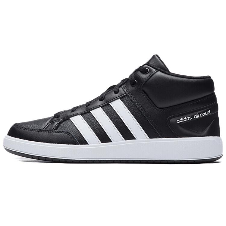 adidas neo All Court Mid Shoes Black/White Men s H02981 EU 36