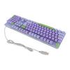 Kabelgebundene Gaming-Tastatur Großdruck Metallplatte USB Beleuchtete Tastatur mit Hintergrundbeleuchtung für Computer Laptop