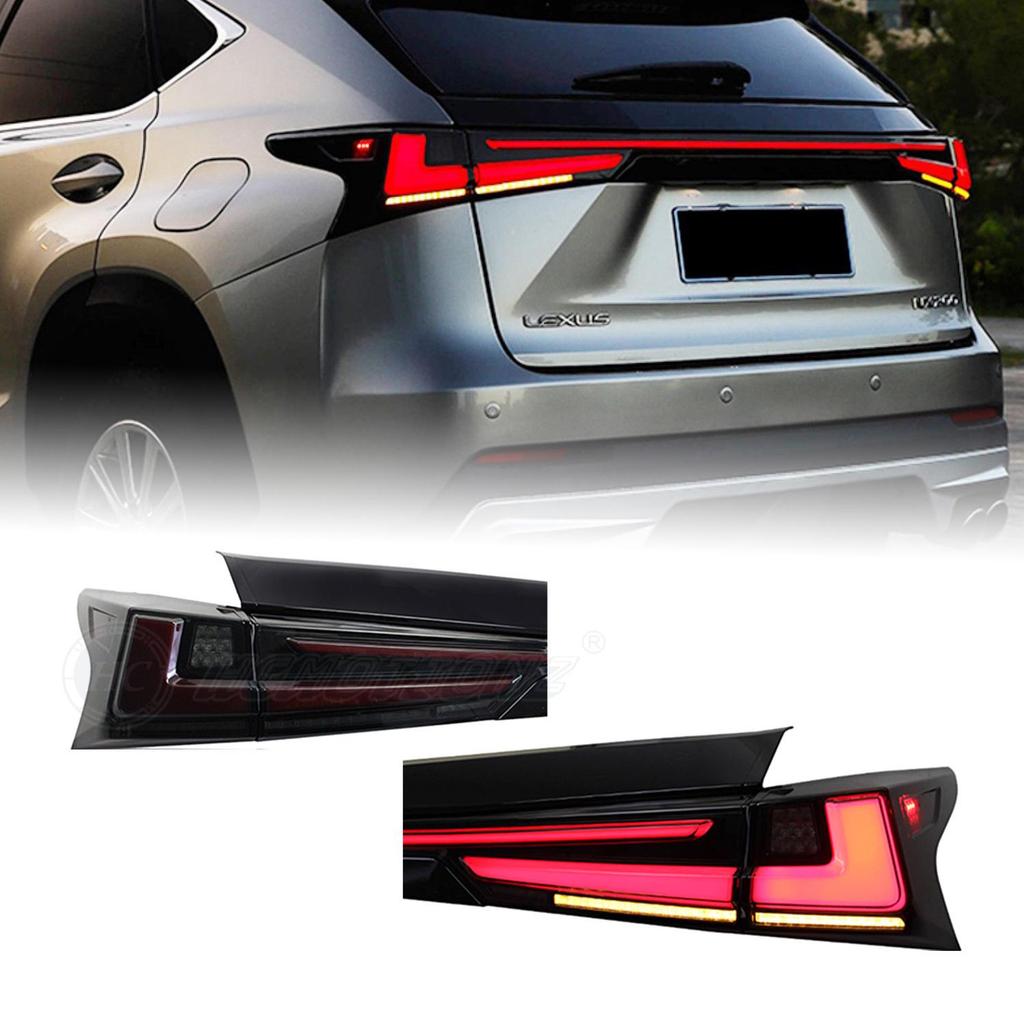 HCMOTIONZ Flowing Light Turn Signal Tail Light for Lexus NX200/NX300 (2014-2022)