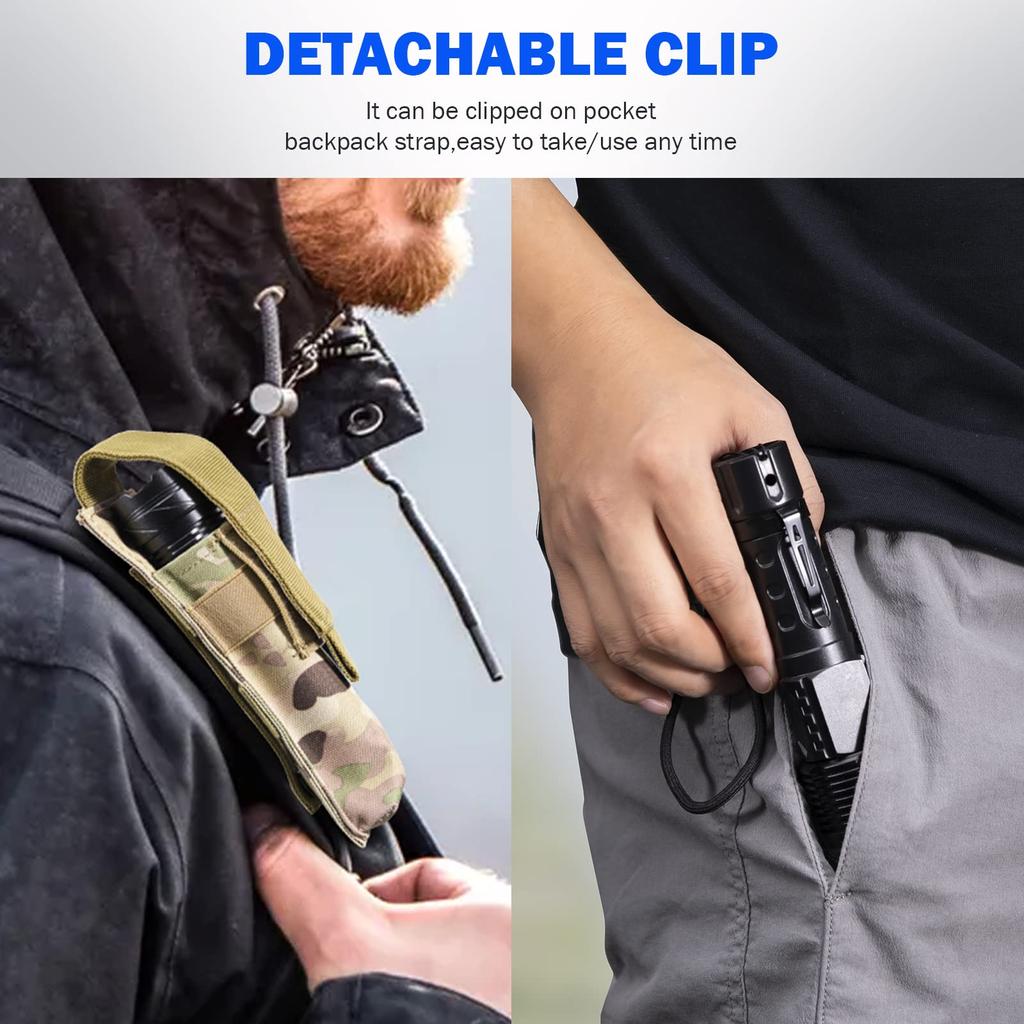 Kodect 2pcs Powerful XHP50 LED Flashlight Waterproof 18650 Torch With Side Light 7 Modes Camping Fishing Lantern USB Rechargeable Zoom Lamp