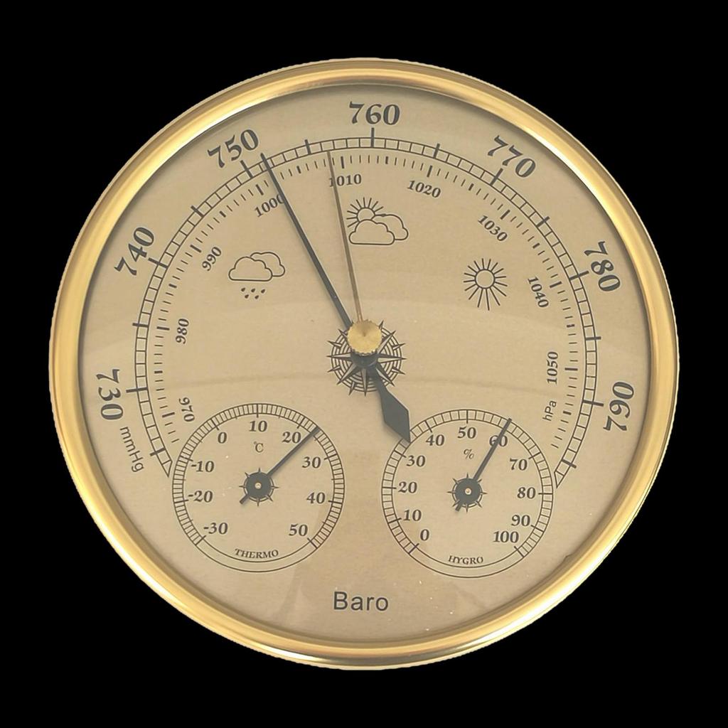 Přesný barometr 3 v 1, barometr, meteorologická stanice, teploměr, vlhkoměr, vlhkoměr pro vnitřní a venkovní použití