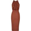 Urban Classics Womens/Ladies Rib Knit Cross Back Midi Dress