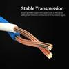 Cat8 Ethernet Cable High Speed Network Cable 40Gbps 2000Mhz  Shielded Twisted Pair  Gold Plated RJ45 Interface Black 3m