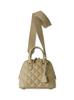 Wide Shoulder Quilted Boston Bag 09WGB255501BEGF