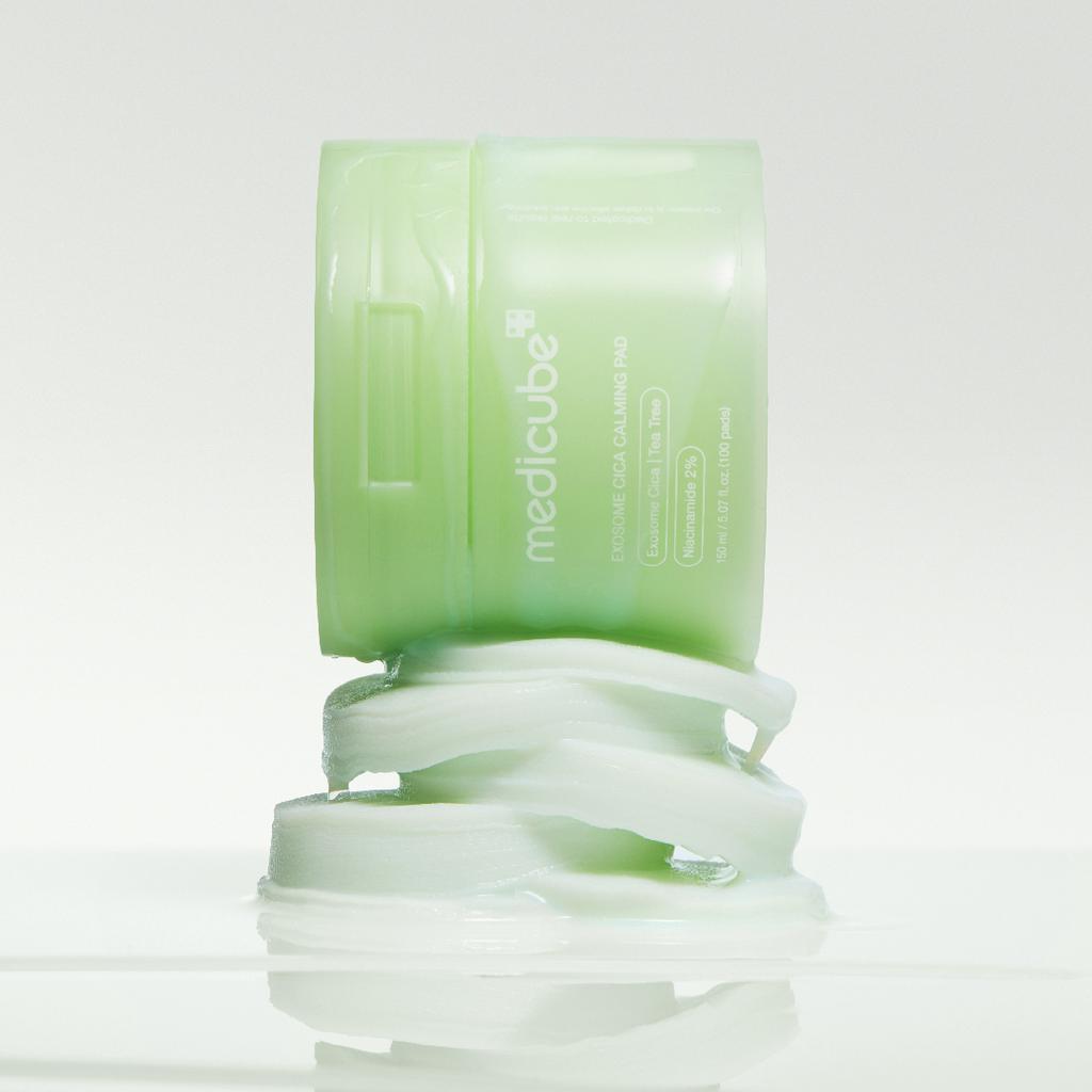 Medicube Exosome Cica Centella Trouble Soothing Pad 100pcs - Cica Soothing Acne Care Pad, Korean