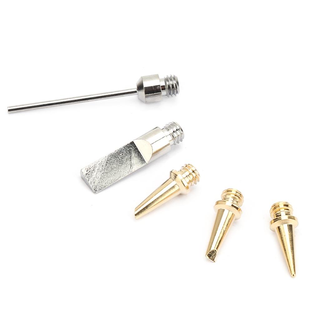 5 Pcs For HS-1115K Model Butane Soldering Iron Tips Tip Set Approx. 3.7cm Length Welding Torch Replacement Tips Universal Fit