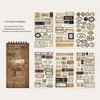 Yan Ji Retro English Label Sticker Book - 12 Decorative Pieces for Journals