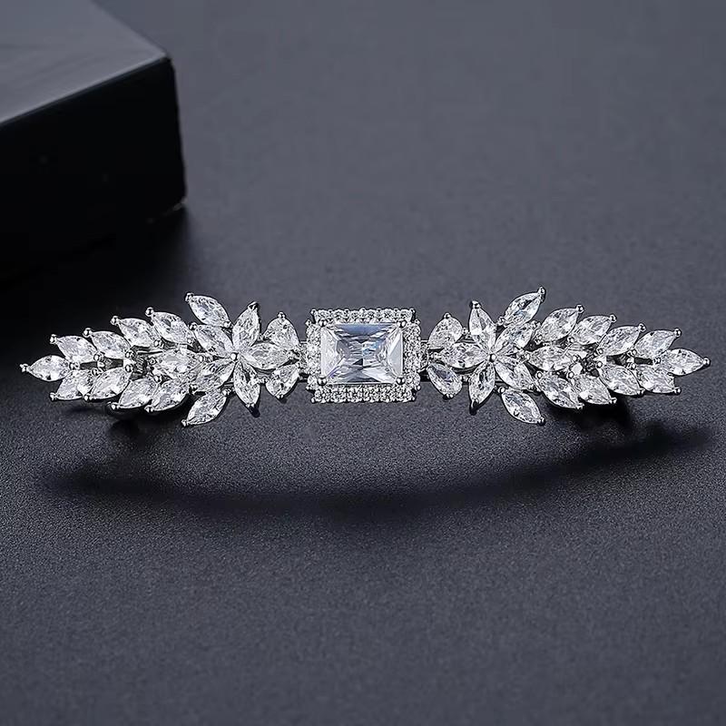 LUOTEEMI Fashion Wholesale Emerald Cut Cubic Zirconia Small Accessories for Woman Girl Yiwu Hair Pin