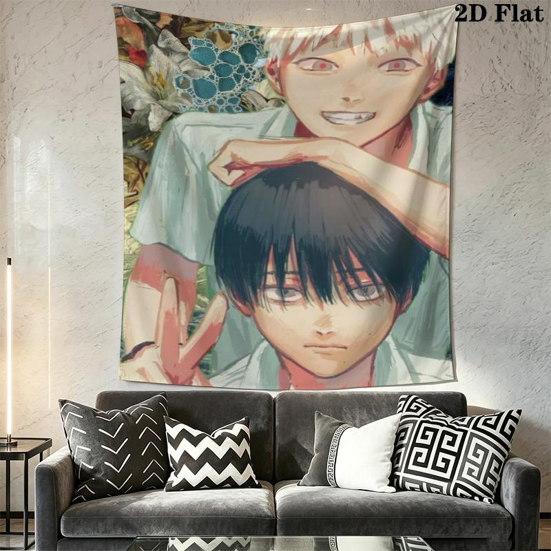 The Summer Hikaru Died Wall Tapestry Aesthetic Wall Hanging Printed Fabric Blanket Decorative Tapestries for Bedroom Living Room Home Decor
