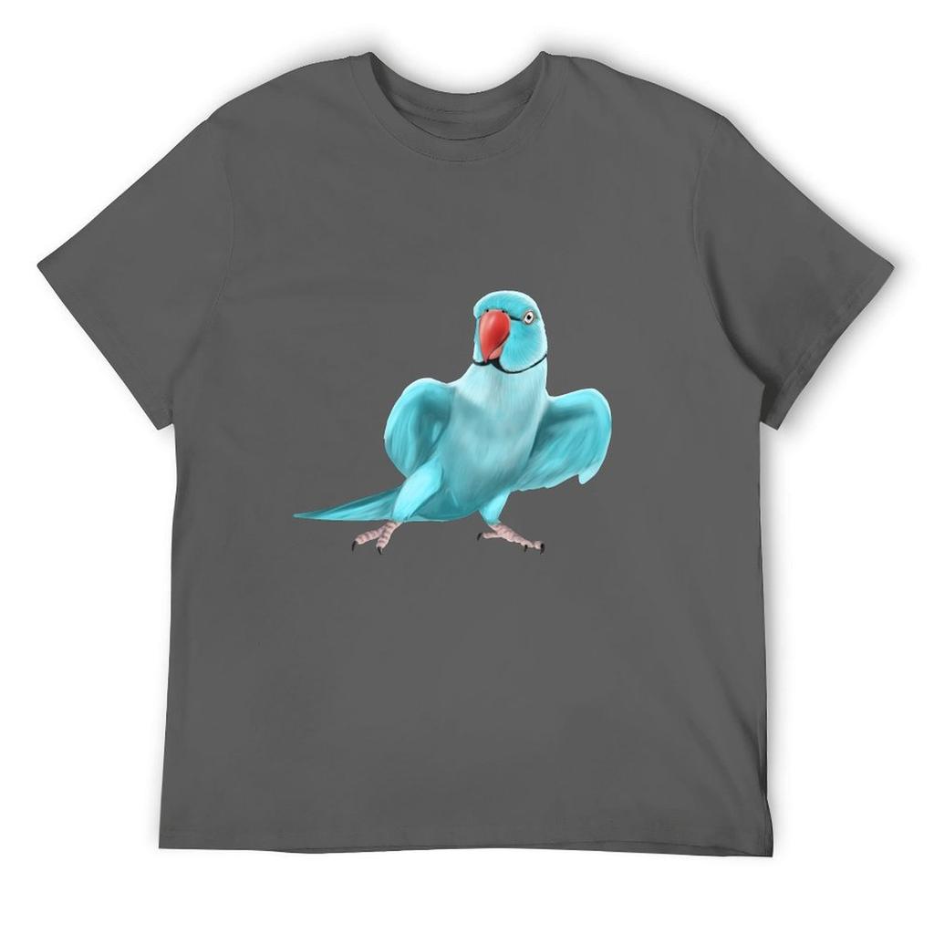 Blue Indian Ringneck Parrot T-Shirt
