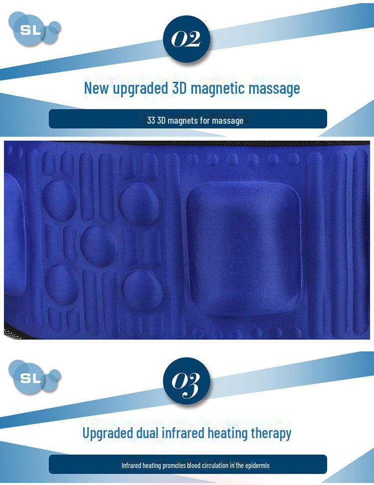 Double Slim X5 Intelligent Vibration Heating Abdominal Massage Fitness Belt