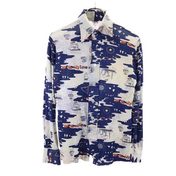 

New Uinessa 70s Vintage Made in Taiwan Overall handle Long sleeve shirt M Men s Used