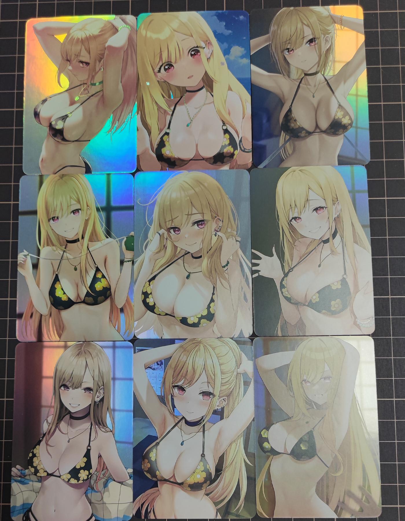 

Diy 9pcs/set My Dress-Up Darling Self Control Collect Signature Trading Flash Card Anime Cartoon Xmas Present Toy