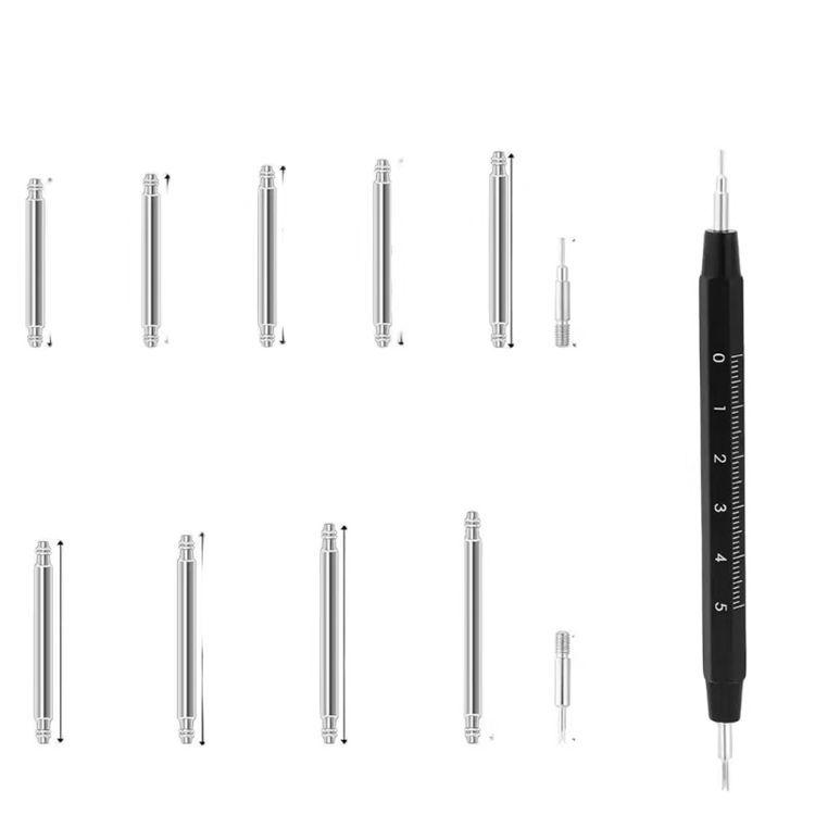 Spring Bar Tool for Watch Lug Removal and Adjustment with Scale & Dual-Ended Screwdriver.
