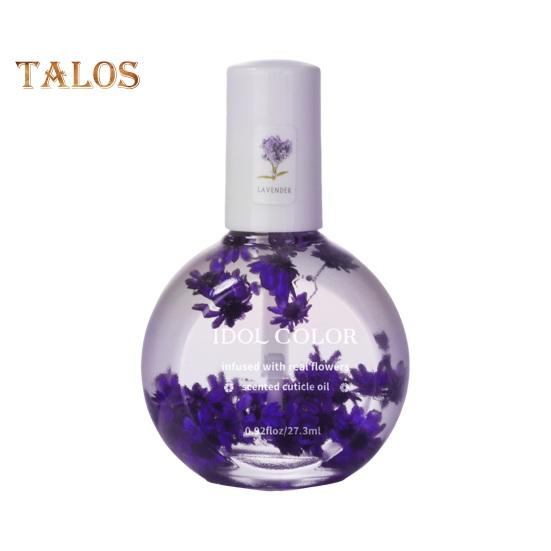 Nail Oil with Dried Flower Extracts Nourishing Moisturizing Treatment for Stronger Nails Floral Fragrance Gel Polish Nail Care Oil for Manicure