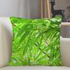 Musife Green Bamboo Pillowcase Custom Square Pillow Cover Case Zipper Pillowcase 35X35,40X40,45X45Cm Drop Shipping 12.15