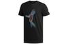 T Shirts Men's Black Crew Neck Moderate Straight Fit DX0302