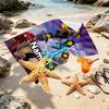 Custom Name Personalized N Nininjago Print Beach Towel, for Trip Camping Beach Party Home Decor, Birthday Gift for Family & Friends