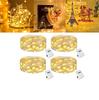 4Pack LED Fairy String Lights 2M/20 LEDs Battery Operated 3 Mode Lamp for Bottle Christmas Tree Wedding Balcony Party Decoration