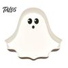 PLA Material Tray Cute Ghost Tray, 3D Printed Halloween Shape Desktop Storage Dish, Multifunctional Key Jewelry Candy Organizer Tabletop Decor