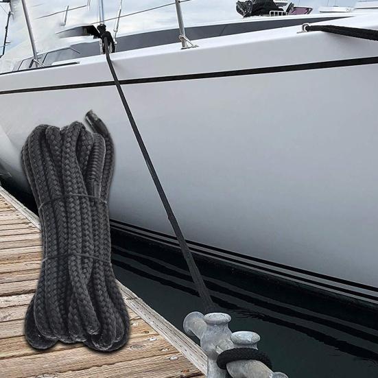 

Kayak Dockline Безвредный Отличный пластичность Черный Высокое качество Двойной плетеный нейлон Морской швартовочный трос для