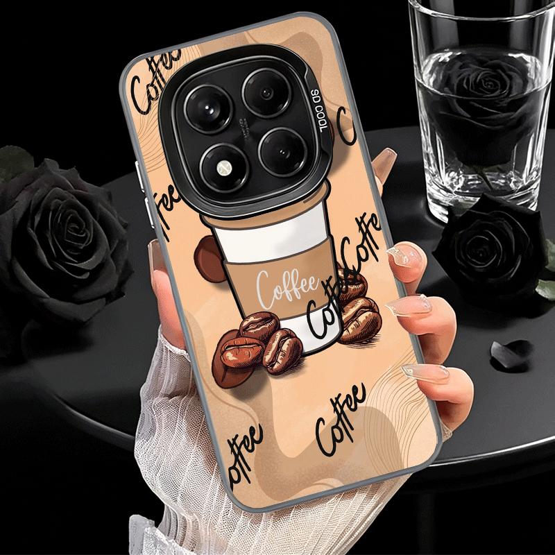 Black Coffee Fashion Style Soft Phone Case for Samsung Galaxy S24 S25 FE S26 Edge S23 Ultra S22 Plus S21 + Shockproof Cover Back