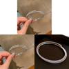 Adjustable Zircon Stone Bangle Bracelet With Geometric Design For Women Fashion Accessories