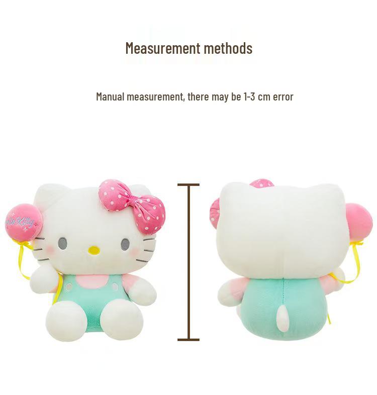 Kiki Cat Plush Toy: Cute Balloon Kitten Doll Ornament and Cushion for Girls