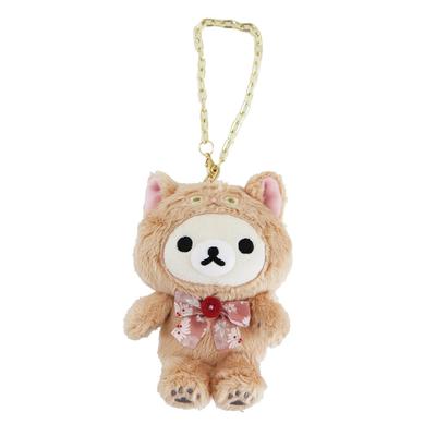 Paul & Joe Accessories: Paul & Joe X Rilakkuma Plush Keychain, Nunet X Korilakkuma (Beige) 000956-0002-01