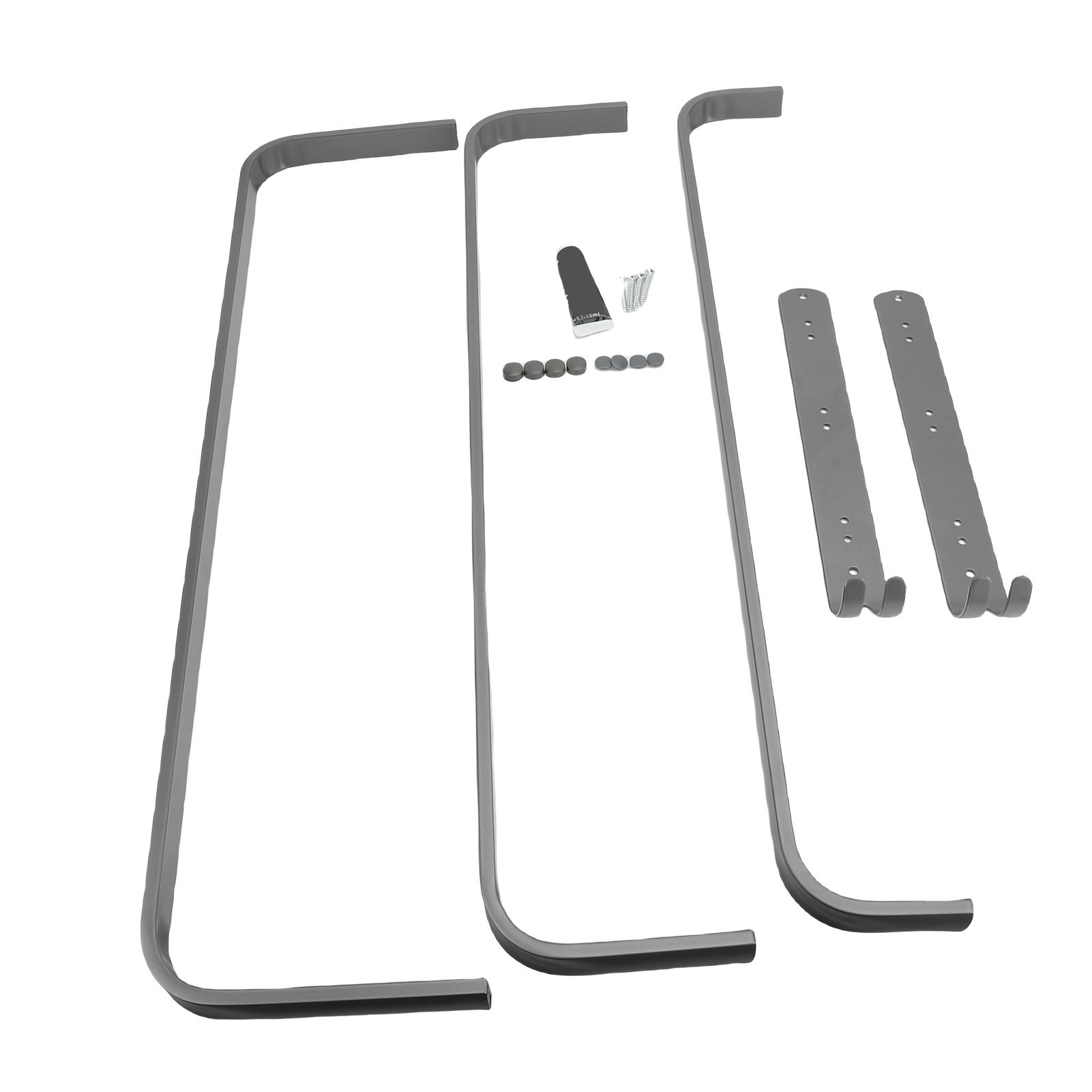 

3 Tier Bathroom Towel Rack 60CM Aluminum Alloy Space Saving Convenient Hook Wall Mounted Towel Bar Holder Organizer for Kitchen