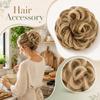 Bun Hair Piece Wavy Clip In Hair Extension for Thick Updo