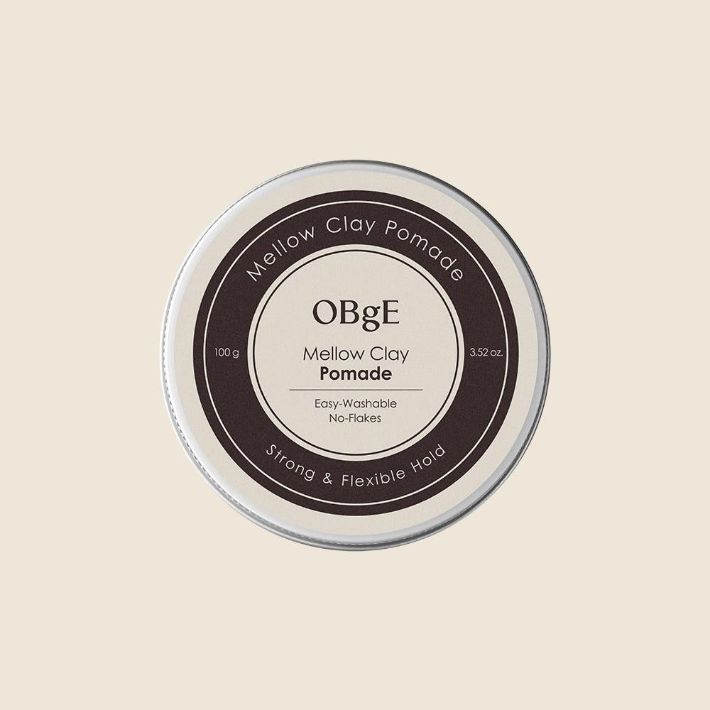 OBge Pomada de Argila Suave Cera para Cabelo Fixação Natural 100g