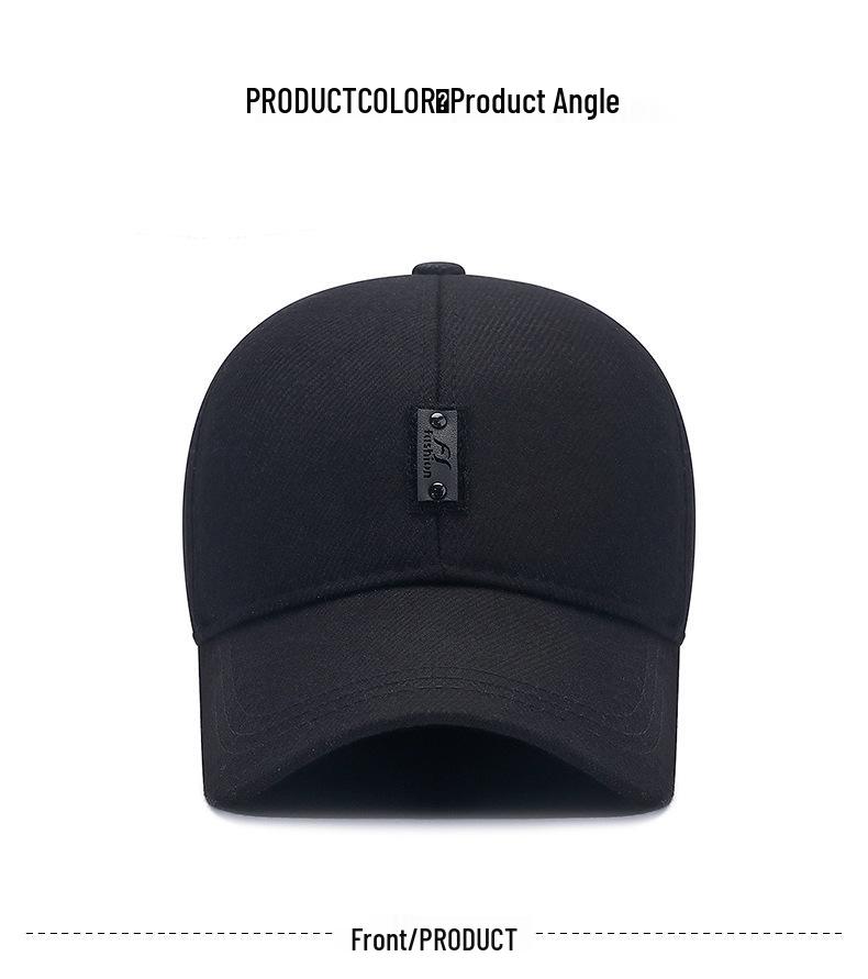 Men's Winter Warm Baseball Cap with Ear Protection - Ideal for Middle-aged & Elderly