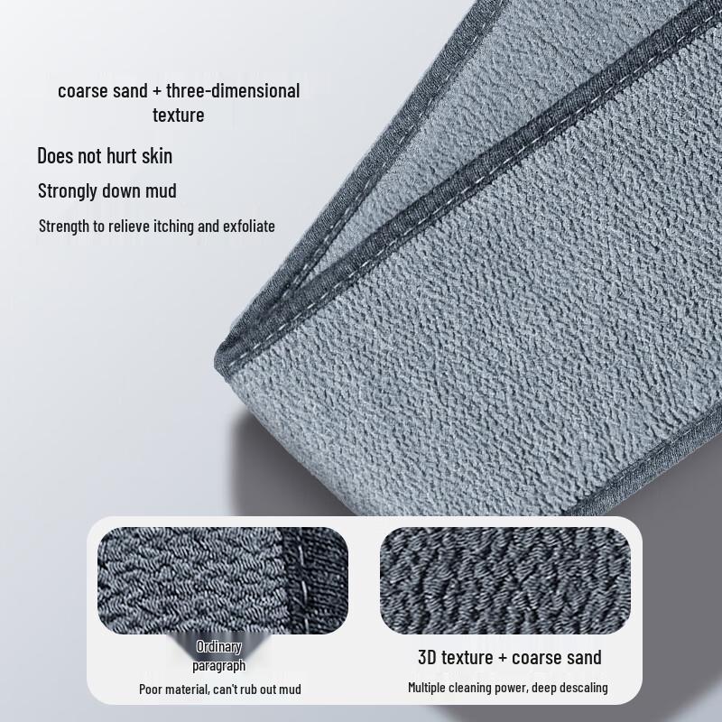 Men's 3-Piece Japanese Style Bath & Back Scrubber Set