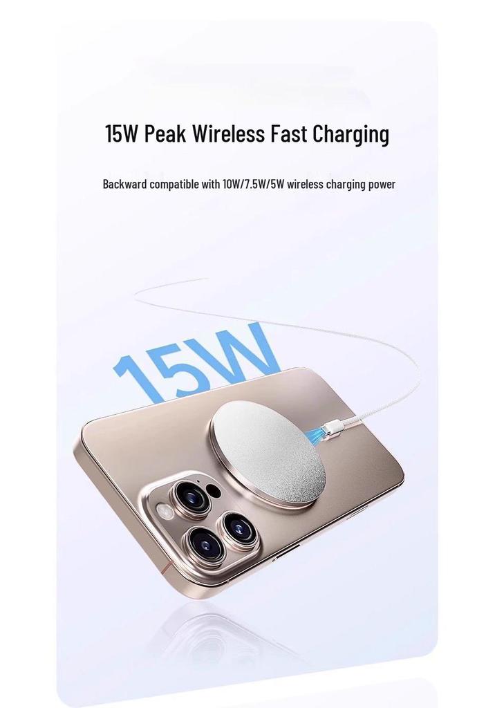 TaowanTong Magnetic Wireless Charger for iPhone 12-17, Low-Temperature Fast Charging