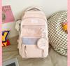 The schoolbag is high-value, fresh and cute, and the second-dimensional schoolbag has a large capacity.