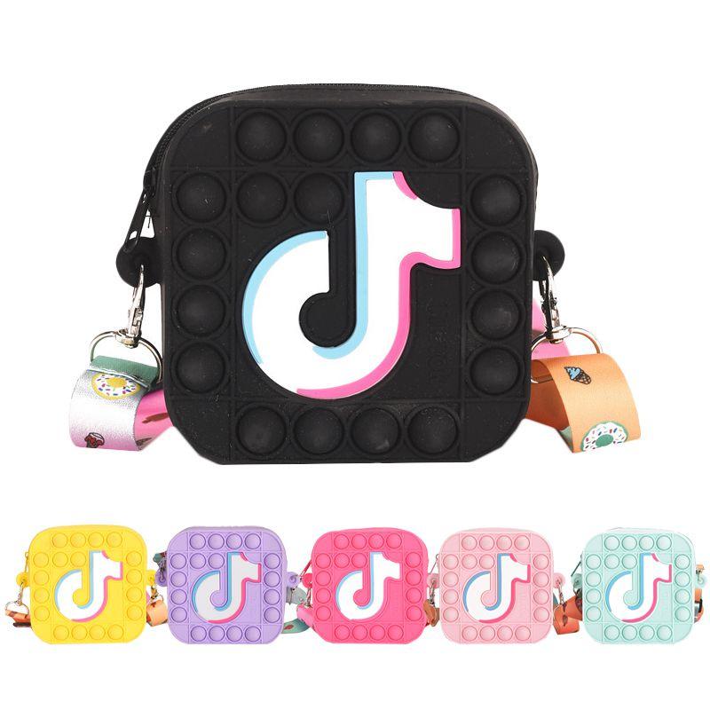 Pop Push Bubble Tiktok Coin Bag Sensory Fidget Toy It Stress Relief Autism