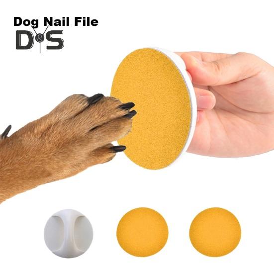 Sada pilníků na psí nehty pro bezstresovou péči o srst, ergonomický design, vyměnitelný matný papír, zastřihovač nehtů pro domácí mazlíčky, kočky, psy