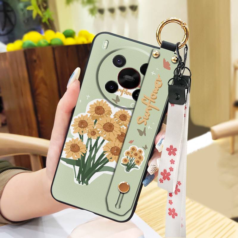 Lanyard Dirt-resistant Phone Case For ZTE Blade V70 Max/Nubia V70 Max Phone Holder Wrist Strap Fashion Design Wristband