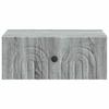 Wall Mounted Nightstand Grey Sonoma 49 x 34.5 x 20 cm
