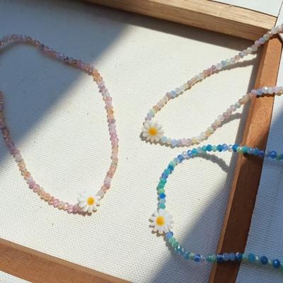 Damen Alltags Midden Gänseblümchen Perlen Knöchelarmband