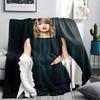 1PC Taylor Print Flannel Blanket, High quality All Seasons, Home Decor, Warmth and Comfort, Perfect for Christmas Gifts