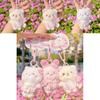 Cherry Blossom Bear Rabbit Cat Plush Keyring For Teen Girls And Collectors