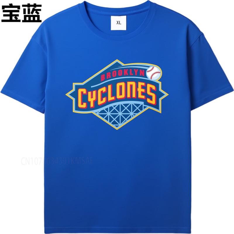 Brand summer Women t shirt Brooklyn Cyclones Baseball Logo Design Short Sleeve Workout Round Neck Teeshirt cotton teeshirt