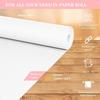 White Wrapping Paper Roll 24x 1200 Craft Paper Roll for Drawing Painting Art Plies White Paper for Easel Poster Bulletin Board