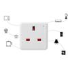WiFi Intelligent Plug Outlet Home Energy Monitoring Small Intelligent Socket for Energy Monitoring Timing Socket