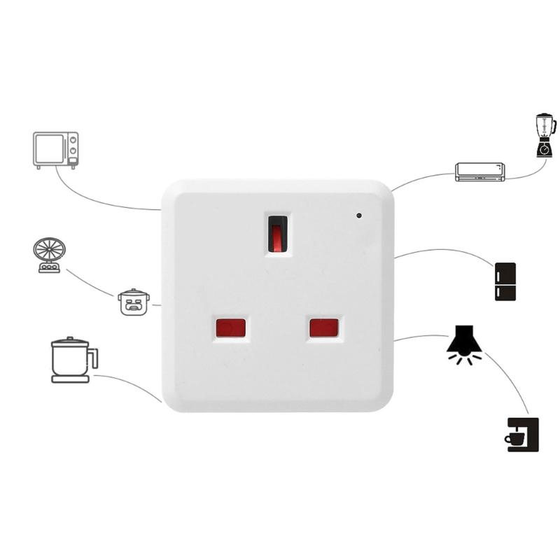 WiFi Intelligent Plug Outlet Home Energy Monitoring Small Intelligent Socket for Energy Monitoring Timing Socket