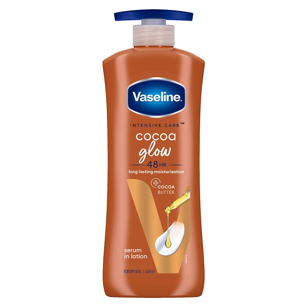 

Vaseline Intensive Care Cocoa Glow Body Lotion 600 Ml Deep Moisture Fast Absorbing For Dry Dull Skin